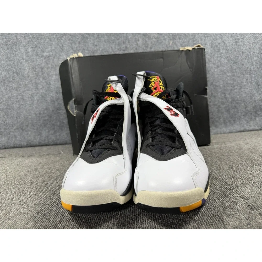 Jordan Air Jordan 8 Retro Three Peat Shoes Mens 10 White Basketball 305381 142